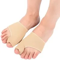 COOL-i ® Hallux-Bandage Hallux Valgus Zehenspreizer & Socken-Set,bei Ballenzeh, Zehenkorrektur mit Seitenschutz – Rutschfeste