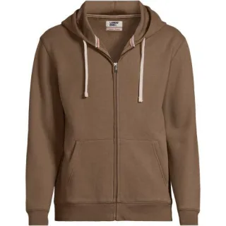 Serious Sweats Kapuzenjacke für Herren, Herren, size: regular, Braun, Baumwoll-Mischung/Polyester-Mischung, by Lands' End