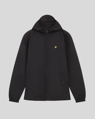 Lyle & Scott Wasserabweisende Kapuzenjacke - Schwarz