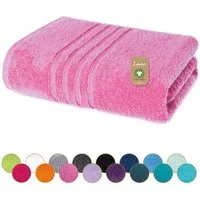 Lavea Badetuch Bali Duschtuch 100x150 cm Duschtuch 70x140 cm, Weiches Bio-Baumwollfrottee (1-St), Handtuch, GOTS-zertifiziert, extra saugstark mit 500g/m²
