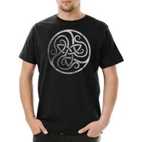 Urban Backwoods Print-Shirt Celtic Circle Herren T-Shirt Kelten Knoten Keltisch Kreuz Cross Runen (1-tlg) Tattoo Paganism Paganismus Vikings