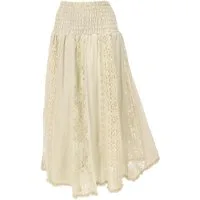 Guru-Shop Minirock Boho Spitzen Maxirock, Flamenco Rock, weiter.. alternative Bekleidung