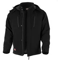 Qualitex Workwear Winterjacke Softshelljacke "PRO" schwarz, Gr. XL