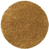 Carpettex Hochflor-Teppich Unicolor - Einfarbig, Rund, Höhe: 30 mm, Einfarbig Shaggy Teppich Wohnzimmer Langflor versch. farben und größen