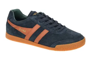 Gola CMA192EU HARRIER Herrenschuhe Sneakers Halbschuhe Navy/Orange/Sage Echtl...