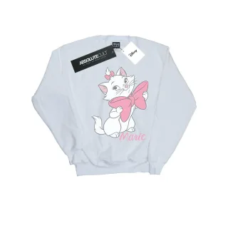 Disney Aristocats Marie Bow Sweatshirt für Damen/Damen (Weiß)