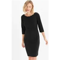 bonprix Etuikleid taillierte Passform, aus Polyester, Viskose und Elasthan