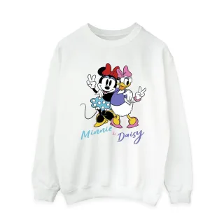 Disney Damen/Damen Minnie Mouse und Daisy Sweatshirt (Weiß)