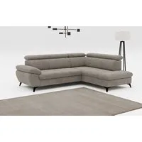 COTTA Ecksofa Hudson L-Form, B: 256 cm, mit Kopfteilverstellung, optional Bettfunktion & Bettkasten