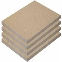 Feuerfest 123 GmbH Feuerraumplatten Vermiculite Platte 300x200x25mm 4 Stück 600KG/m³, - Hitzebeständig bis 1.150 °C - Brandschutzplatte Feuerraum