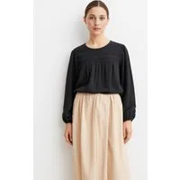 Vero Moda Langarmbluse VMDEBBIE LS PLEAT TOP WVN GA NOOS