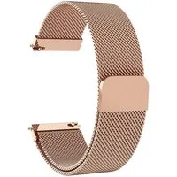 Sunicol Uhrenarmband 18/20/22mm Uhrenarmband, Mesh-Edelstahl, Magnetschließe, Schnellverschluss für Smart Watch oder normale Uhr