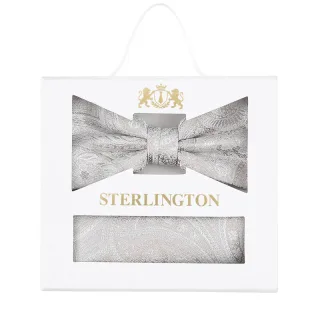 Sterlington - Set Fliege + Einstecktuch h-beige - Gr. - OS