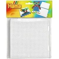 Hama Perlen Bastelperlen Stiftplatten Quadrate, 2 Stück