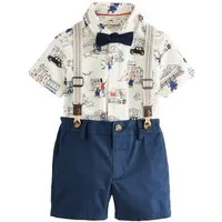 Next Shirt & Shorts Hemd, Hosenträger, Shorts und Fliege im Set (4-tlg)