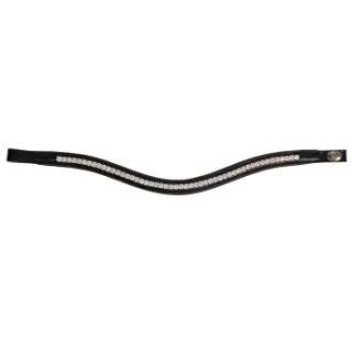 Hans Melzer Horse Equipment Hans Melzer Stirnriemen Paris schwarz/silber WB EXTRA (KB-Kaltblut)