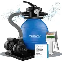 monzana Sandfilteranlage Sandfilteranlagen, MONZANA® Sandfilteranlage Pool Selbstansaugend 10.200L/h 450 Watt