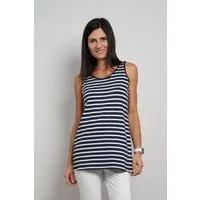 Seidel Moden Longtop Otto exclusiv im Streifen-Look und aus Viskose-Stretch - MADE IN GERMANY