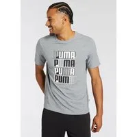PUMA T-Shirt ESS+ LOGO LAB TEE sportlicher Stil, Kurzarm, mit Print-Applikation, aus Baumwolle