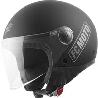 FC-Moto Motorradhelm Square-RS Jethelm, herausnehmbares Innenfutter