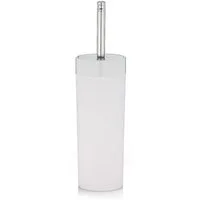 kela WC-Garnitur Gray, samtig leicht raue Oberfläche, wechselbare Bürste mit Acrylglasdeckel