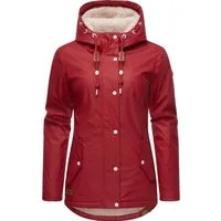 Ragwear Regenjacke Marge warm gefütterter Damen Winter Regenmantel