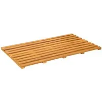 vidaXL Badematte Badematte Uni Braun 80 x 48 x 2,5 cm Massives nholz, Höhe 2.5 mm, Massivholz Akazie