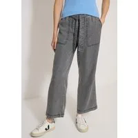 CECIL Stoffhose Style Neele Elastikbund, weites Bein, mit Bindegürtel