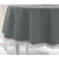 Beautex Tischdecke Weichschaum wetterfest für Garten Balkon Terrasse mit Fransen (1-tlg)