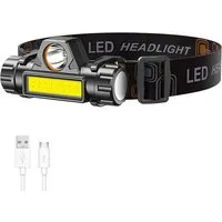 TUWENA LED Stirnlampe Wiederaufladbar Kopflampe IPX4 Wasserdicht (1-St)