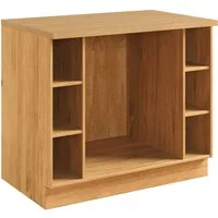 Home affaire Herdumbauschrank Teramo Breite 100 cm, seitlich je 3 offene Fächer