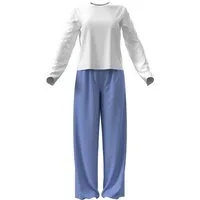 Calvin Klein Underwear Schlafanzug LS PANT SET Normale Passform mit Rundhalsausschnitt