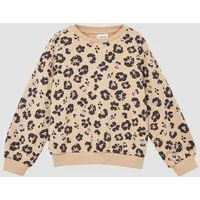 s.Oliver Sweatshirt Sweatshirt Oversize-Sweatshirt mit All-over-Print
