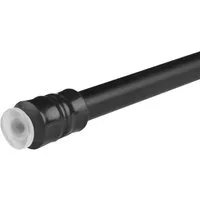 Bestlivings Klemmstange mit Drehtechnik – kein Bohren, kein Kleben, Ø 10 mm, 1-läufig, ausdrehbar, ohne Bohren, geklemmt, Edelstahl, Gardinenstange für Bistrogardine/Scheibengardine