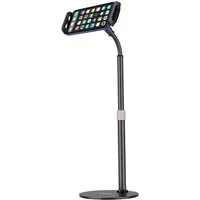 Wozinsky Smartphone-Halterung Ständer für Tablet und Telefon auf dem Schreibtisch Schwarz