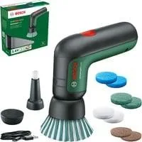 Akku-Bürste UniversalBrush Set, 3,6Volt, Bürstenschleifer grün/schwarz, mit Zubehör-Set