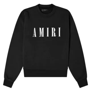 Amiri Bold Core Logo Schwarzes Sweatshirt