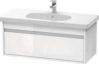 Duravit Ketho Waschtischunterbau wandhängend Weiß Hochglanz 1000x455x410 mm - KT666802222 KT666802222