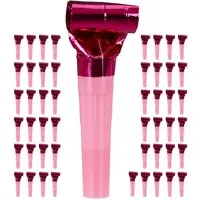relaxdays Spielzeug-Musikinstrument Partytröten 50er Pack, Pink