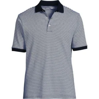 Supima Kurzarm-Polo für Herren, Classic Fit, Herren, size: regular, Grün, Baumwolle, by Lands' End