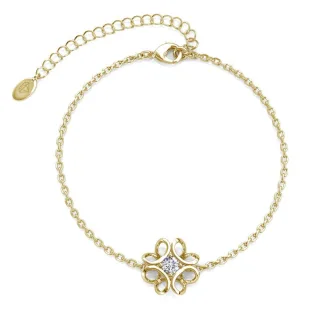 Narzissenarmbänder - Gold und Kristall