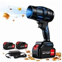 AIBISTAR Akku-Gebläse Elektrischer Laubbläser 2 Akkus, 6 Technologien, vielseitig, stufenlose Drehzahlregelung,2 x 48V Lithium-Akkus,leichtes Design