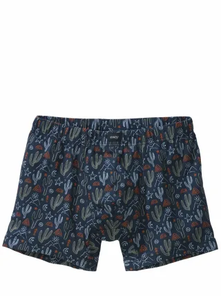 Mey Herren Long Shorty Desert Cactus Blau 94 % Baumwolle, 6 % Elasthan