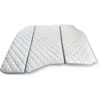 Reisebett-Matratzen für VW Grand California 600, MatratzenL.A.B®, 9 cm hoch, (Kaltschaum, Härtegrad H3 fest), 9x152x192 cm TENCEL™ Lyocell und 3D Mesh