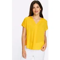 Sieh an! Klassische Bluse Schlupfbluse Kurzarm