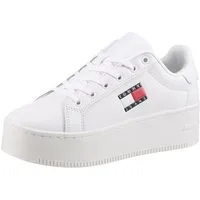 Tommy Jeans TJW FLATFORM SNEAKER Plateausneaker, Freizeitschuh, Halbschuh, Schnürschuh mit Schaftrandpolsterung