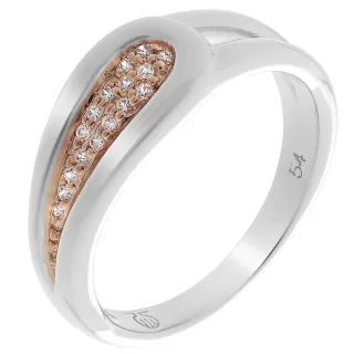 Orphelia Damen-Ring Sterling-Silber 925 – Silber/Rosé ZR-7228