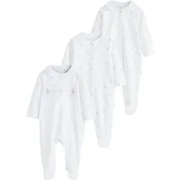 Next Schlafoverall Gerippte Babyschlafanzüge, 3er-Pack (3-tlg)