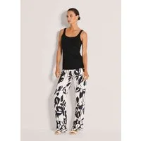 MADELEINE Shirttop Glamouröses Tanktop mit Steinen, Viskose-Jersey Rundhals Shirt ohne Arm, mit Glitzersteinen
