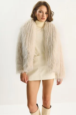 Faux-Fur-Jacke